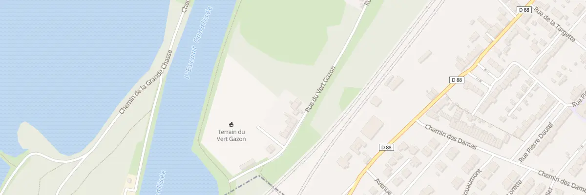 Plan du 88 Rue du Vert Gazon à Valenciennes