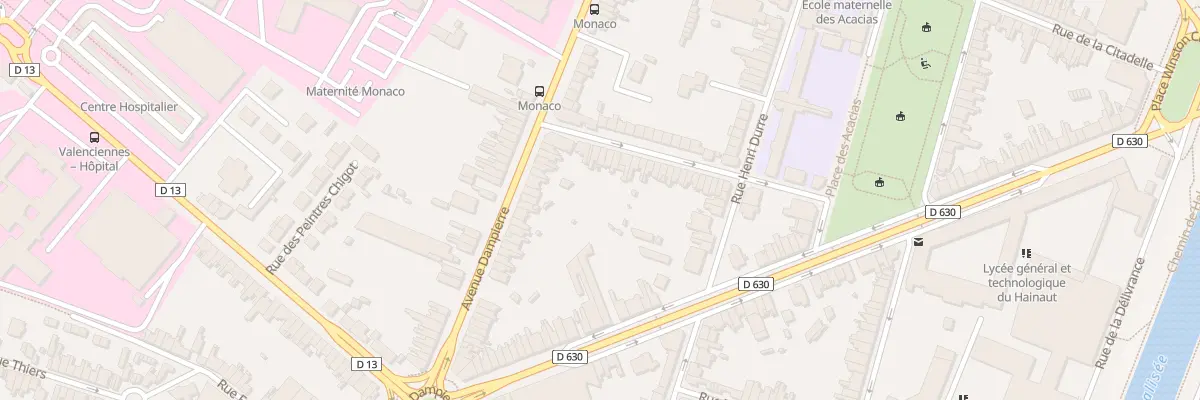 Plan du 45 Rue Scherer à Valenciennes