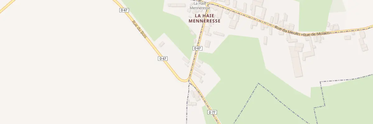 Plan du 9009 La Haye Menneresse Sud à Busigny