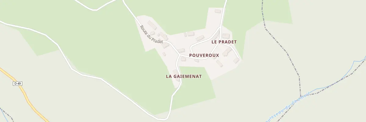 Plan du 5238 Pouveroux à Saint-Genès-la-Tourette