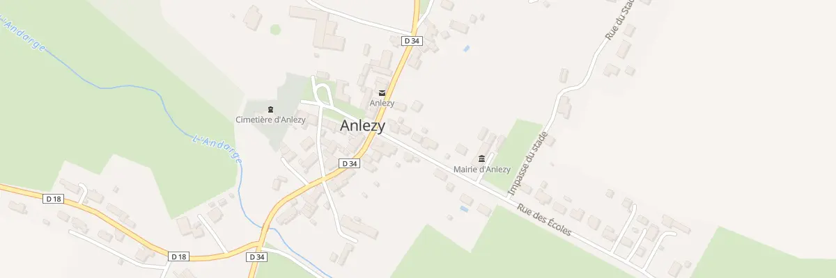 Plan du 6 Rue des Ecoles à Anlezy