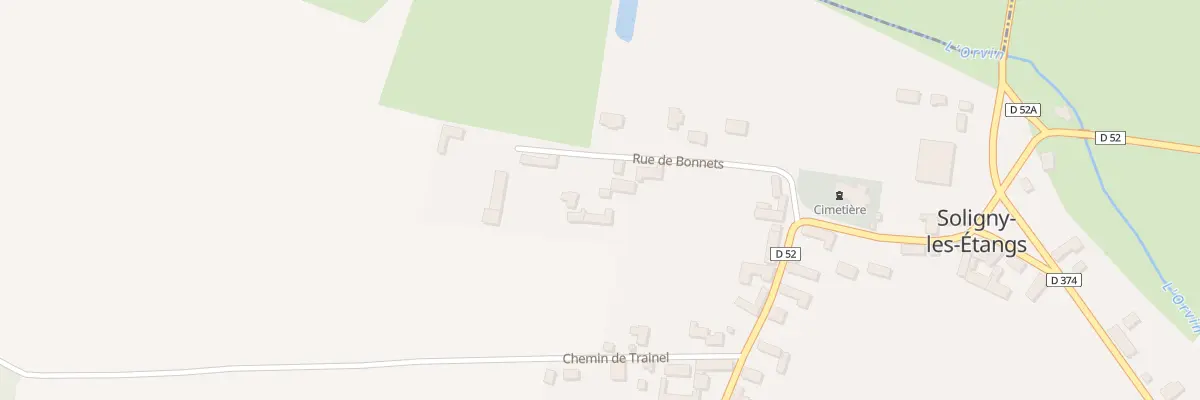 Plan du 9 Che des Bonnots à Soligny-les-Étangs