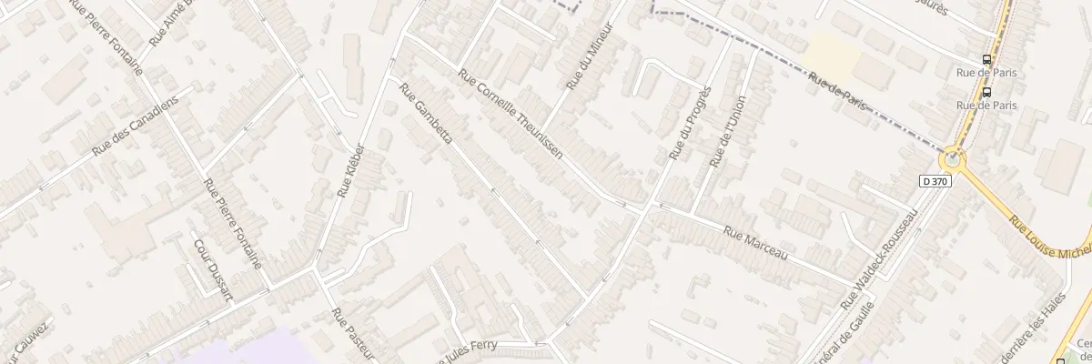 Plan du 14 Rue Corneille Theunissen à Anzin