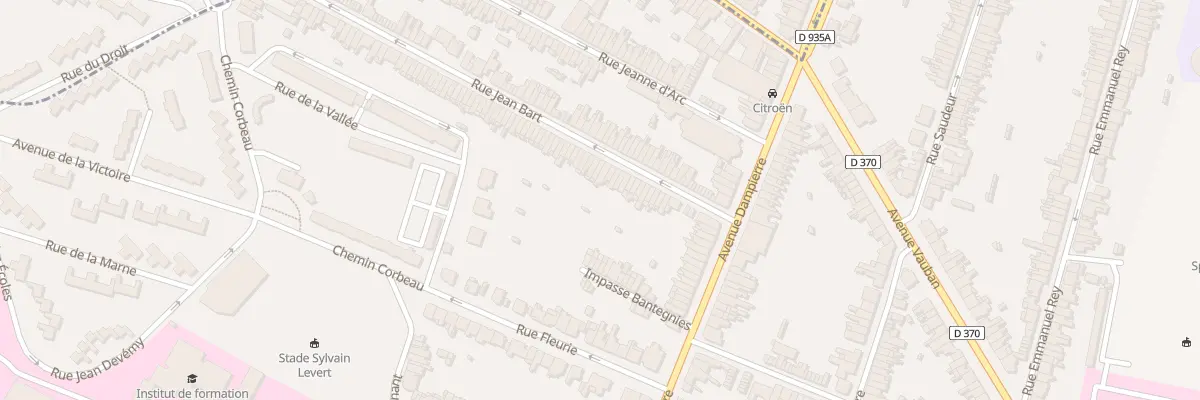 Plan du 25 Rue Jean Bart à Valenciennes