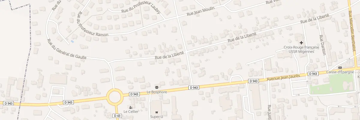 Plan du 5 Rue Jean Moulin à Migennes