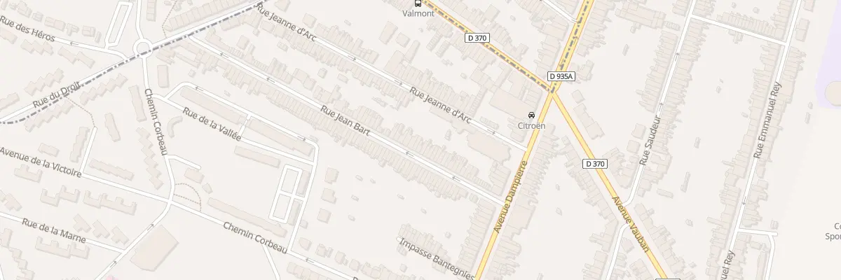 Plan du 26 Rue Jean Bart à Valenciennes