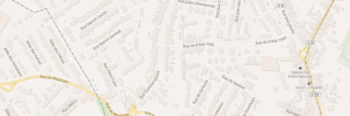 Plan du 90 Rue Gustave Michel à Beuvrages