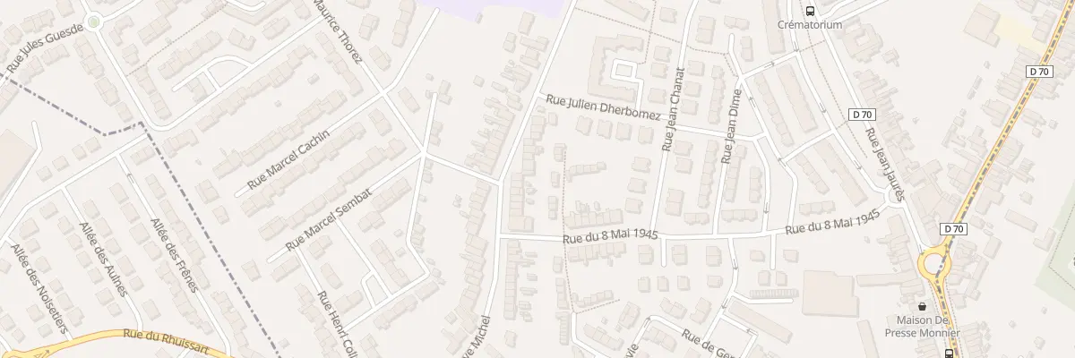Plan du 68 Rue Gustave Michel à Beuvrages