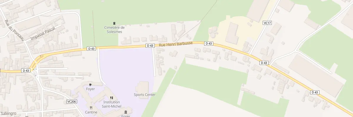 Plan du 24B Rue Henri Barbusse à Solesmes