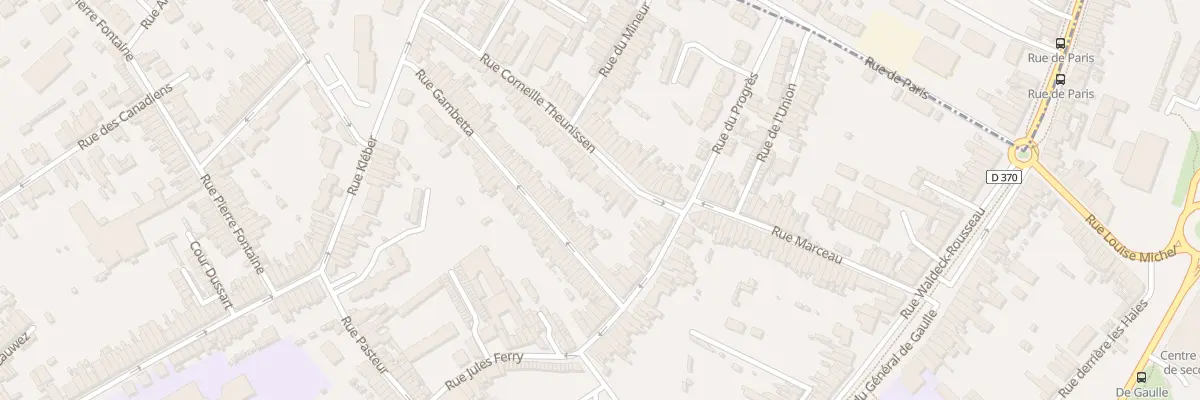 Plan du 8 Rue Corneille Theunissen à Anzin