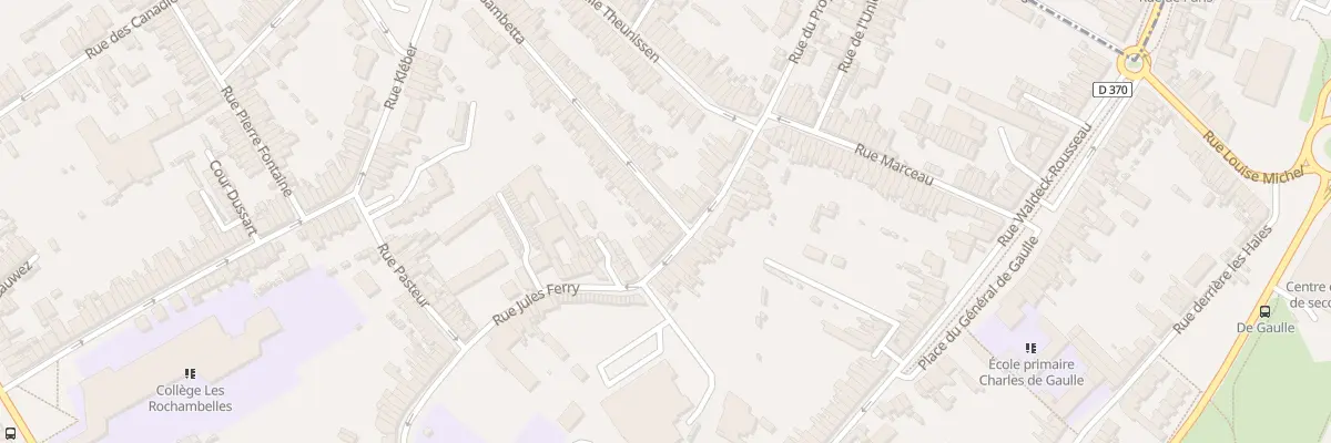 Plan du 2 Rue Gambetta à Anzin