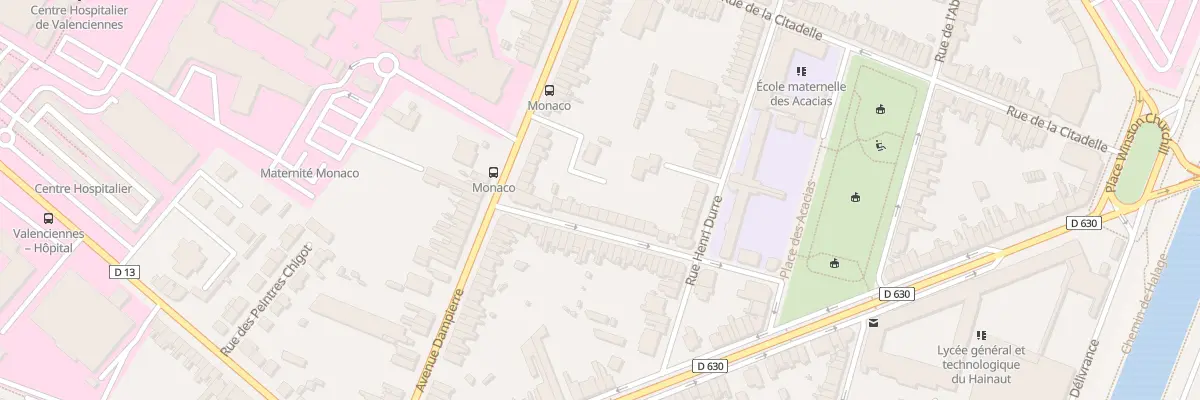Plan du 14 Rue Scherer à Valenciennes
