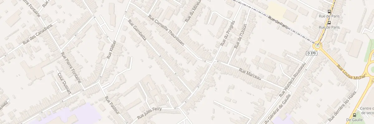 Plan du 6 Rue Corneille Theunissen à Anzin