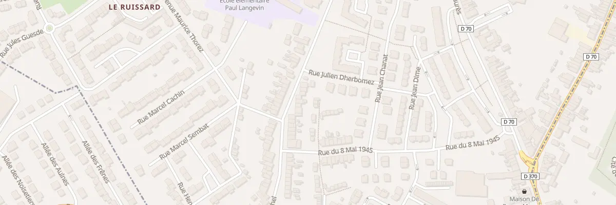 Plan du 64 Rue Gustave Michel à Beuvrages