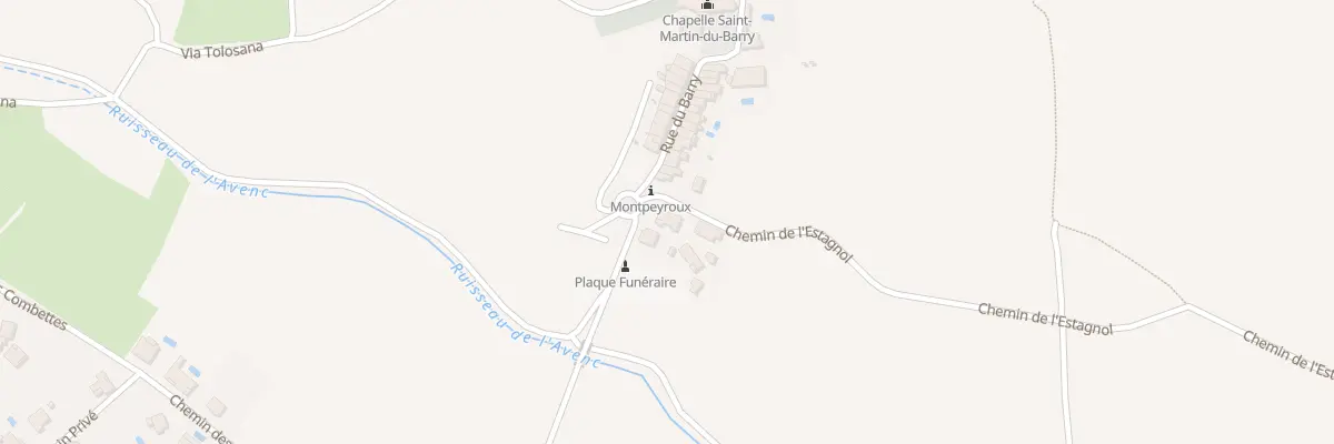 Plan du 5933 Le Barry à Montpeyroux