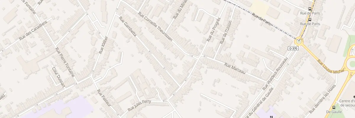 Plan du 4 Rue Corneille Theunissen à Anzin