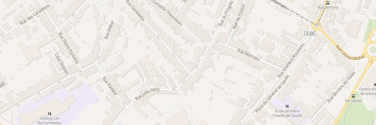 Plan du 58 Rue Jules Ferry à Anzin