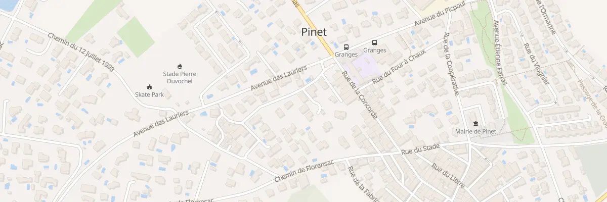 Plan du 7 Rue Haute des Granges à Pinet