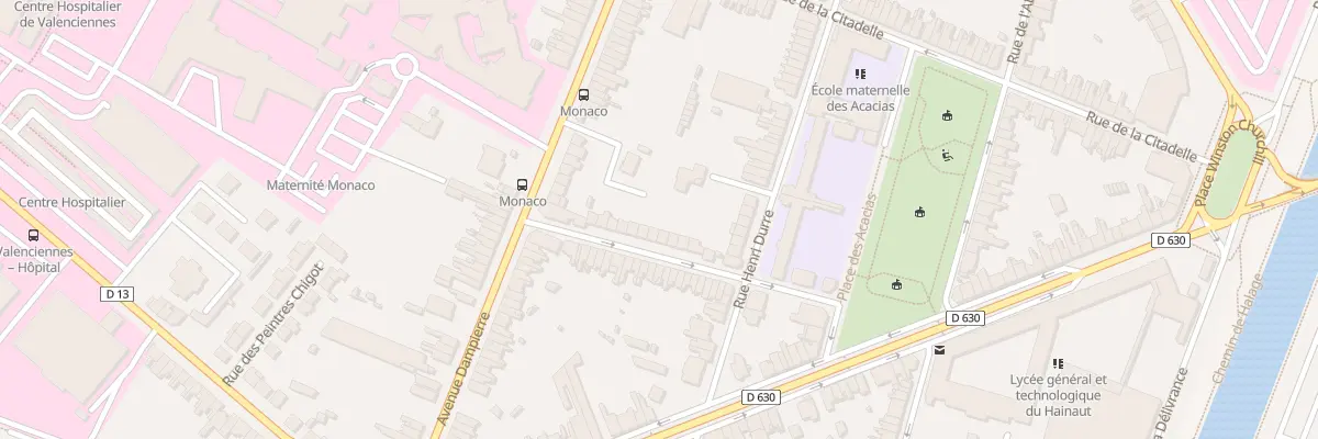 Plan du 10 Rue Scherer à Valenciennes