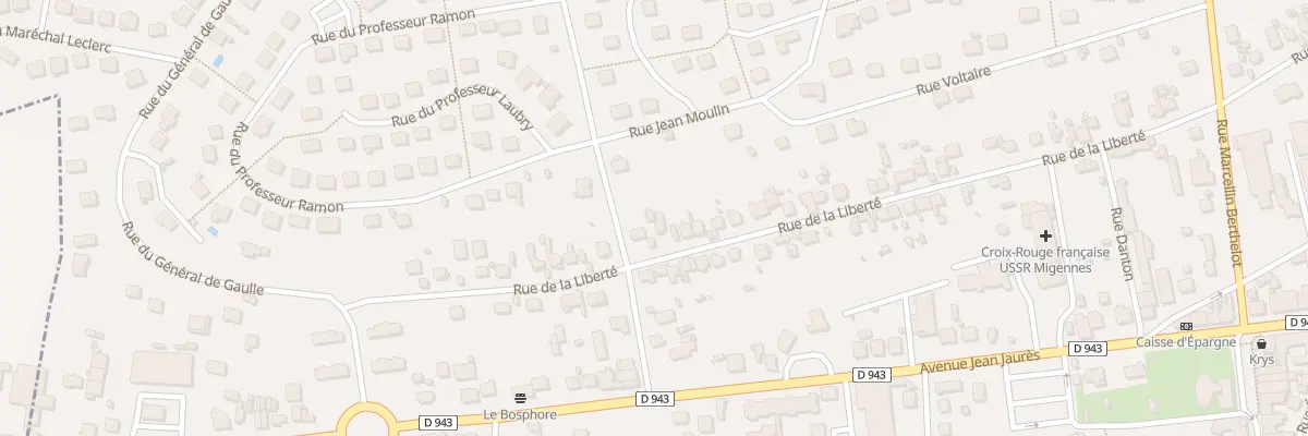 Plan du 106 Rue de la Liberté à Migennes