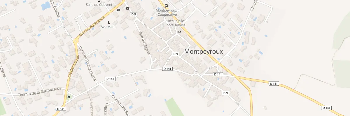 Plan du 50 Rue de la Dysse à Montpeyroux