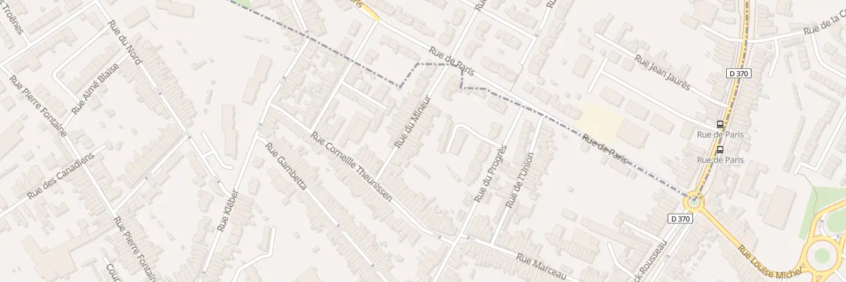 Plan du 13 Rue du Mineur à Anzin
