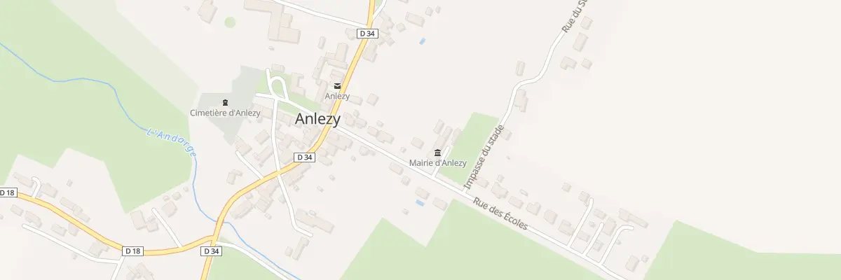 Plan du 12 Rue des Ecoles à Anlezy