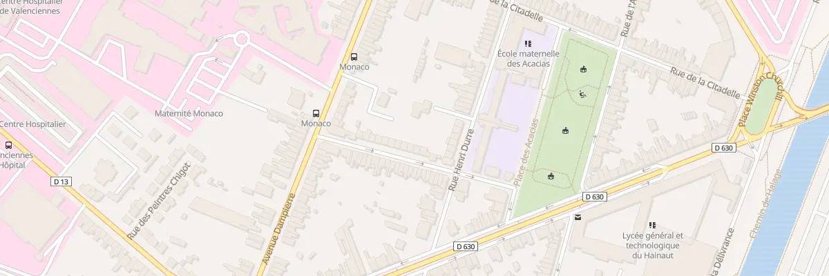Plan du 6 Rue Scherer à Valenciennes