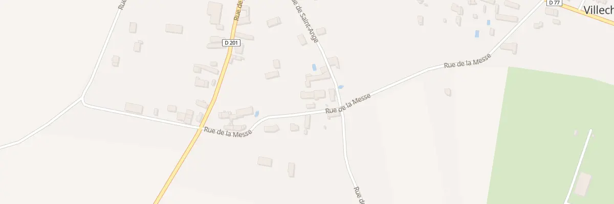 Plan du 9 Rue de la Messe à Villechétive