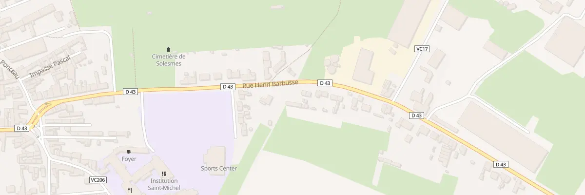 Plan du 26 Rue Henri Barbusse à Solesmes