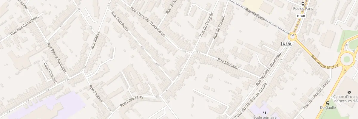 Plan du 70 Rue Jules Ferry à Anzin