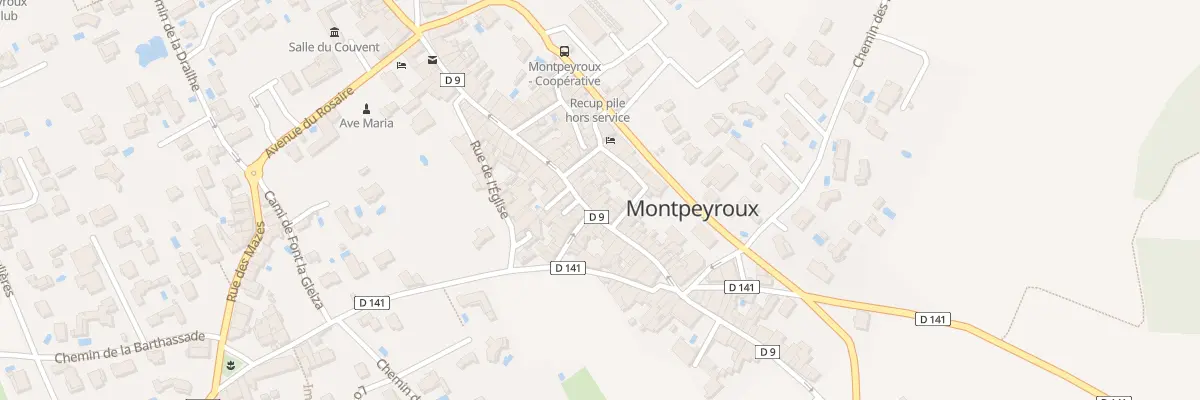 Plan du 45 Rue de la Dysse à Montpeyroux