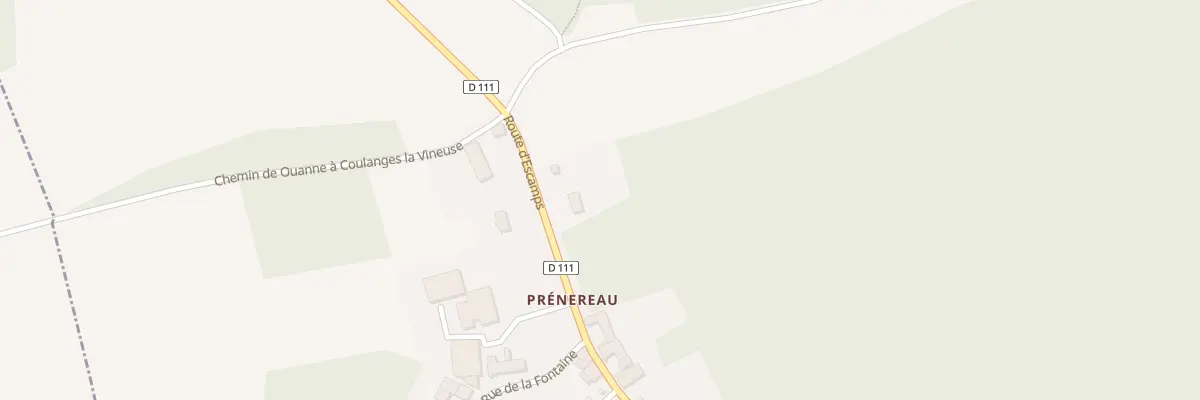 Plan du 258 Rte d’Escamps Prenereau à Migé