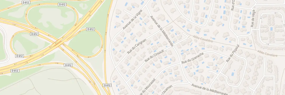 Plan du 10 Rue du Carignan à Agde