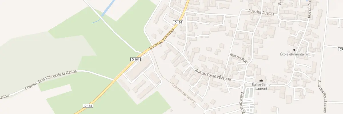 Plan du 23 Rue du Fosse l’Eveque à Chichery