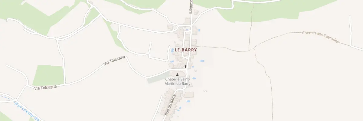 Plan du 1 Pl du Barry à Montpeyroux