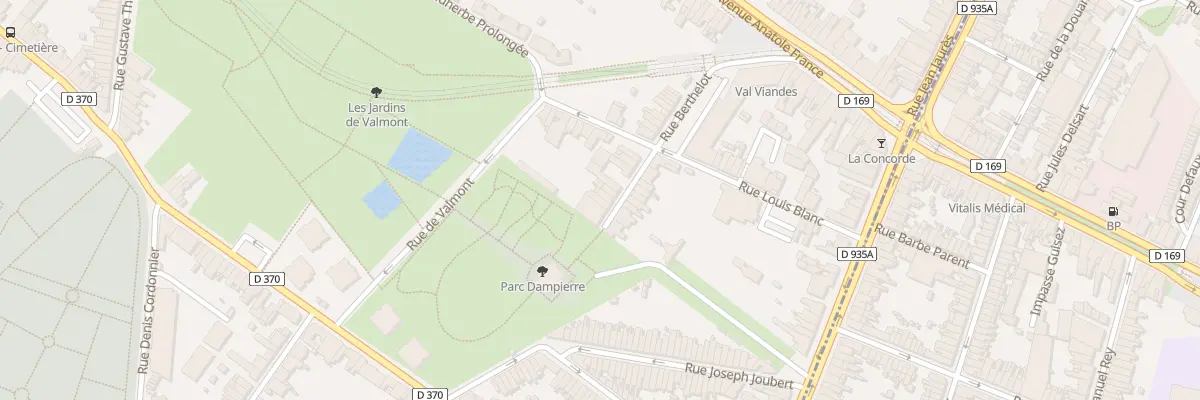 Plan du 23 Rue Berthelot à Anzin
