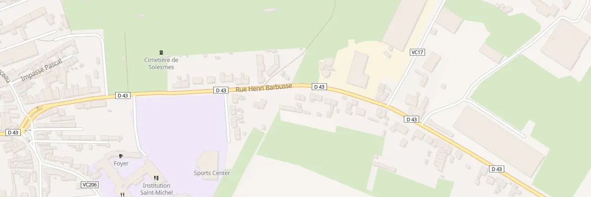 Plan du 30 Rue Henri Barbusse à Solesmes