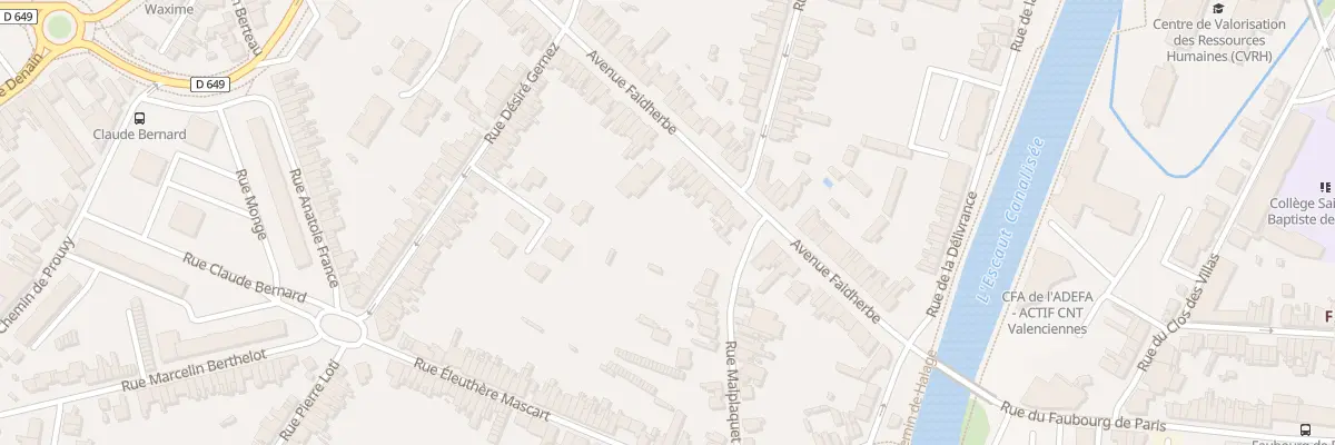 Plan du 51 Av Faidherbe à Valenciennes