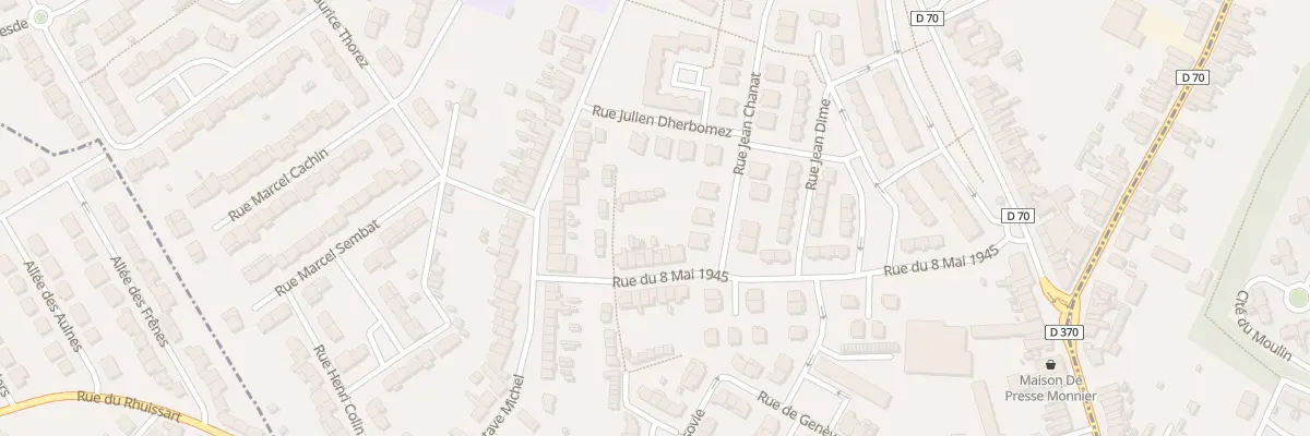 Plan du 12 Rue du Huit Mai 1945 à Beuvrages