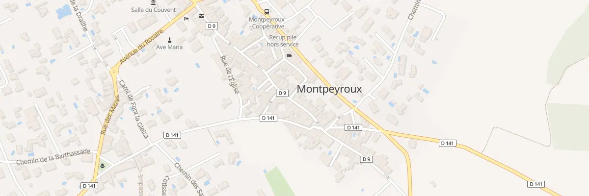 Plan du 55 Rue de la Dysse à Montpeyroux