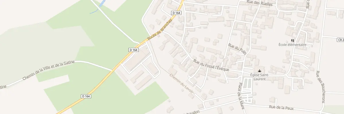 Plan du 21 Rue du Fosse l’Eveque à Chichery