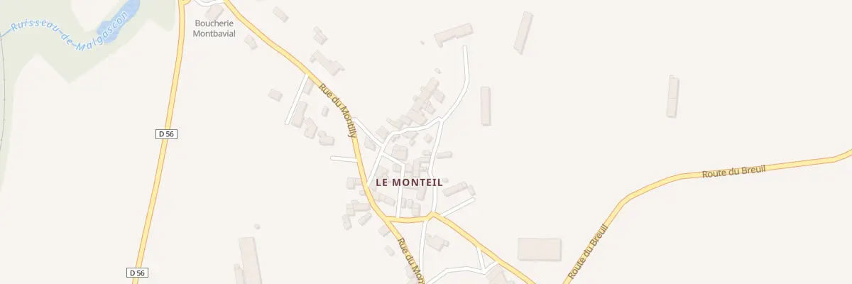 Plan du 5127 Le Monteil à Mazeyrat-d’Allier