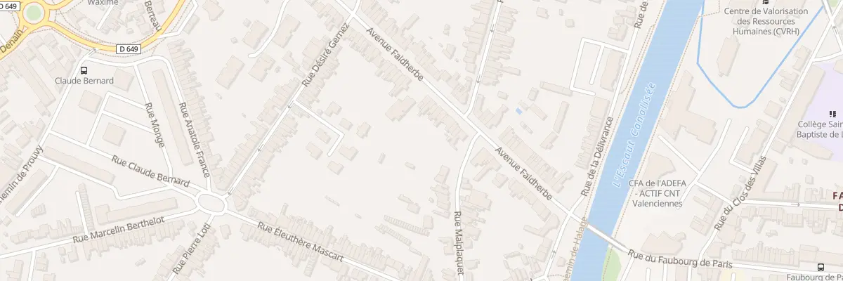 Plan du 49B Av Faidherbe à Valenciennes
