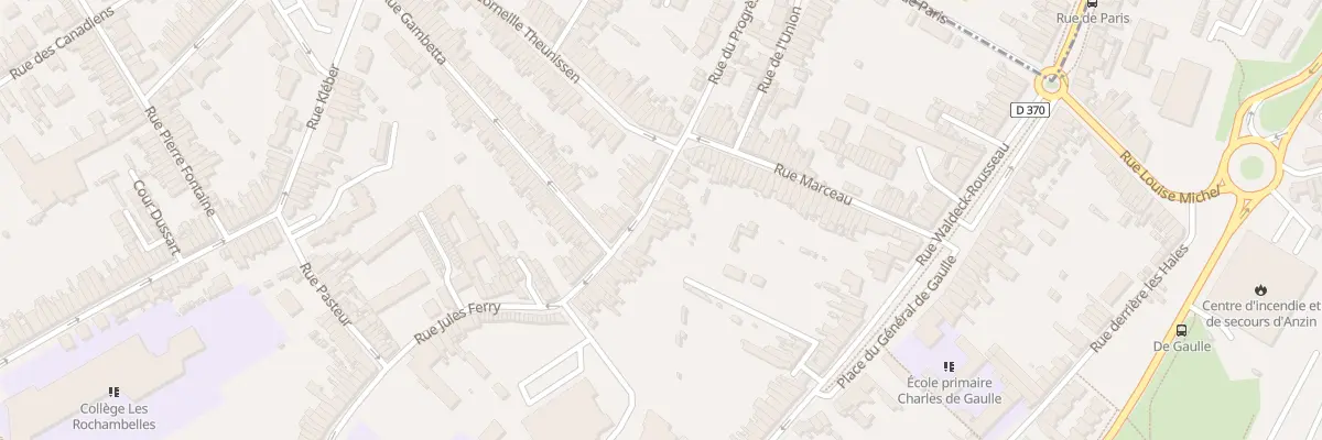 Plan du 29 Rue Jules Ferry à Anzin