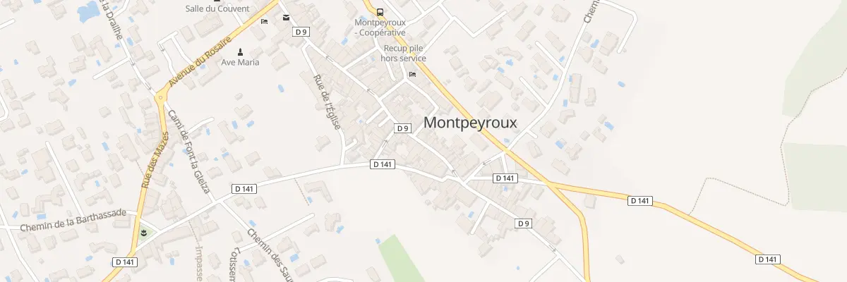 Plan du 57 Rue de la Dysse à Montpeyroux
