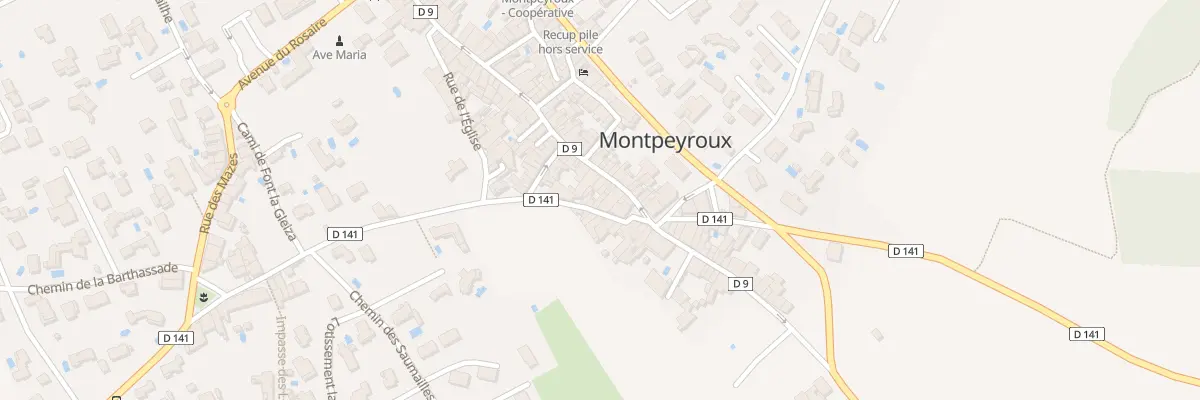 Plan du 62 Rue de la Dysse à Montpeyroux