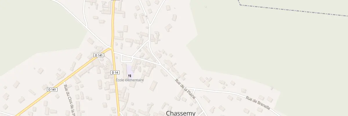 Plan du 7 Rue de la Plaine à Chassemy