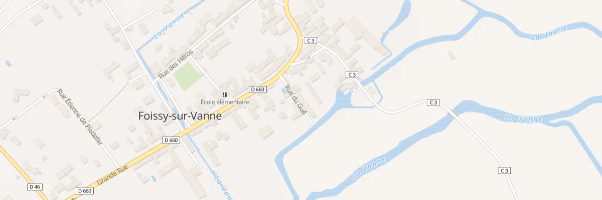 Plan du 2 Rue du Gué à Foissy-sur-Vanne
