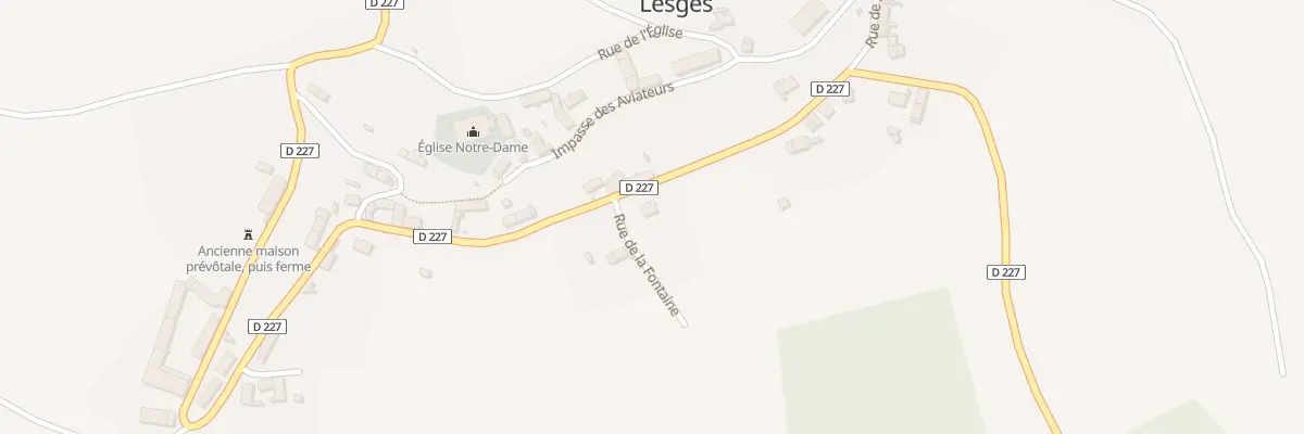 Plan du 6 Rue de la Montagne à Lesges